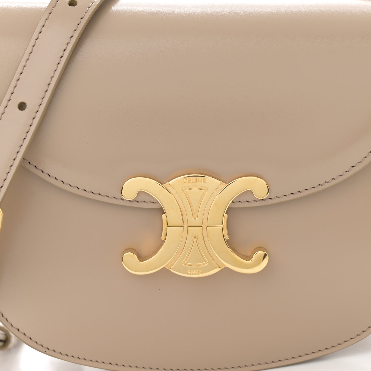 Shiny Calfskin Teen Besace Safari