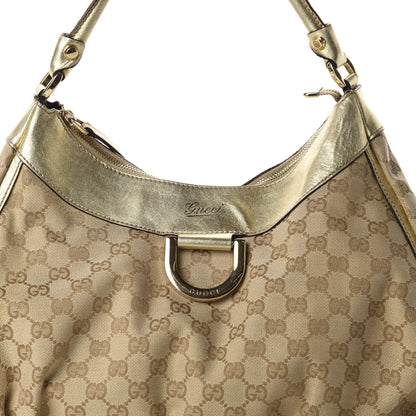 Gucci Monogram Large D Gold Hobo Gold 19 of 19