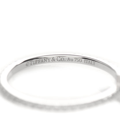 Tiffany 18K White Gold Diamond T Wire Pave Ring 50 5.5 4 of 4