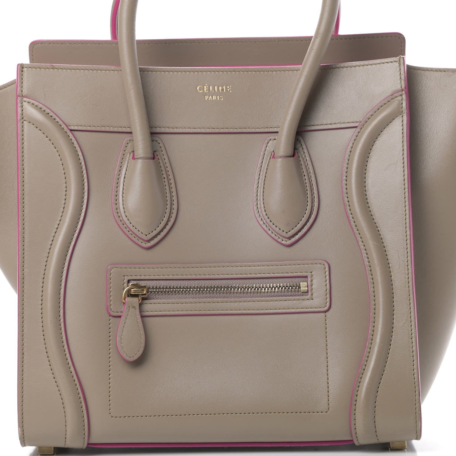 Celine Palmelato Calfskin Micro Luggage Beige 8 of 22