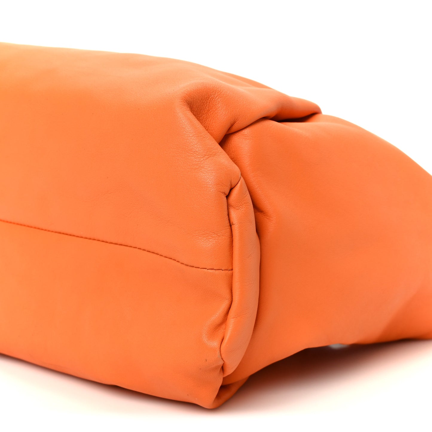 Smooth Butter Calfskin Small The Shoulder Pouch Light Orange