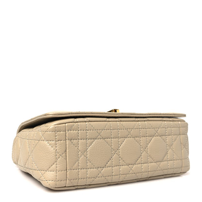 Christian Dior Grained Calfskin Cannage Small Caro Bag Beige 3 of 9