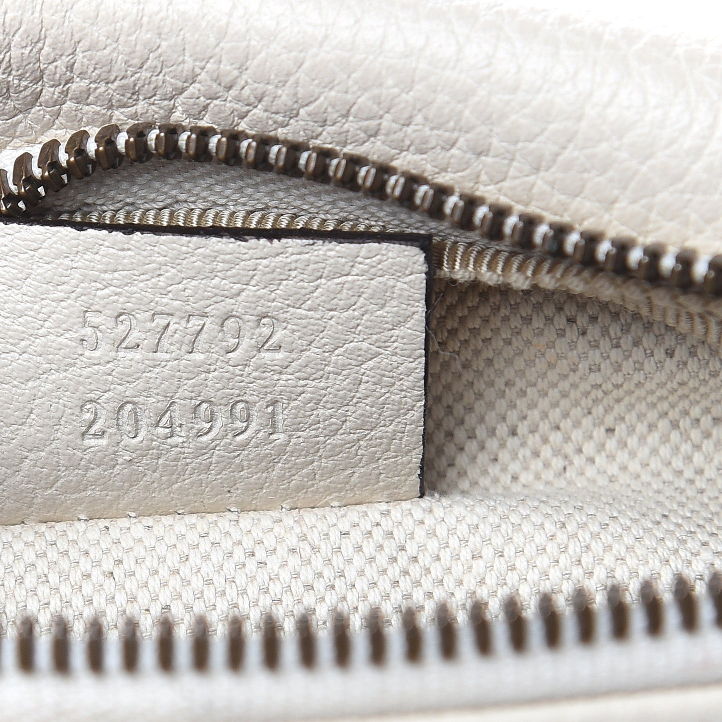 Grained Calfskin Small Logo Belt Bag White