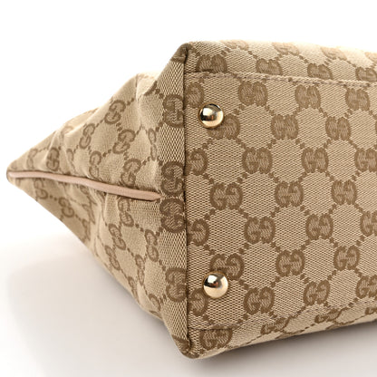 Gucci Monogram Medium New Britt Tote Beige 9 of 15