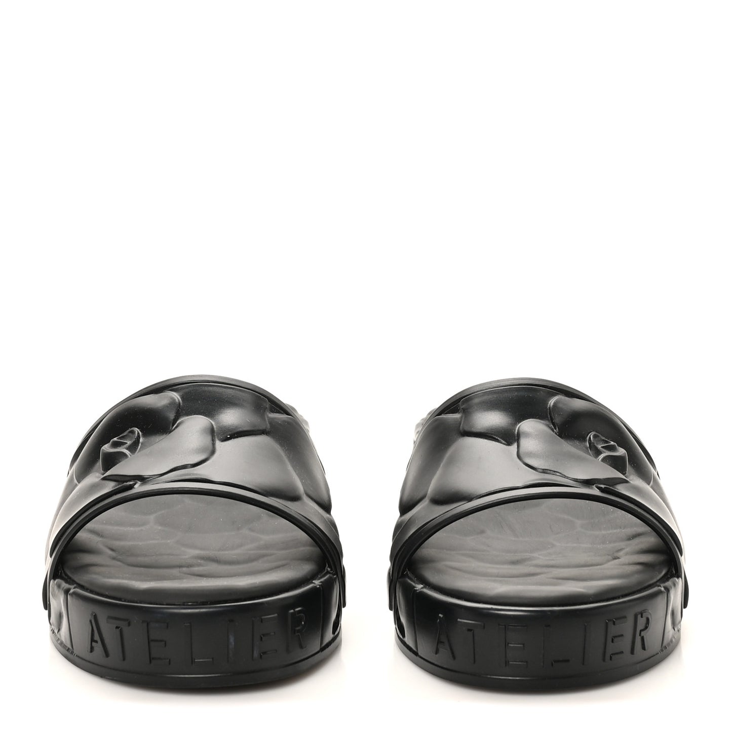 Rubber Atelier 03 Rose Edition 25/40mm Platform Slide Sandals 38 Black