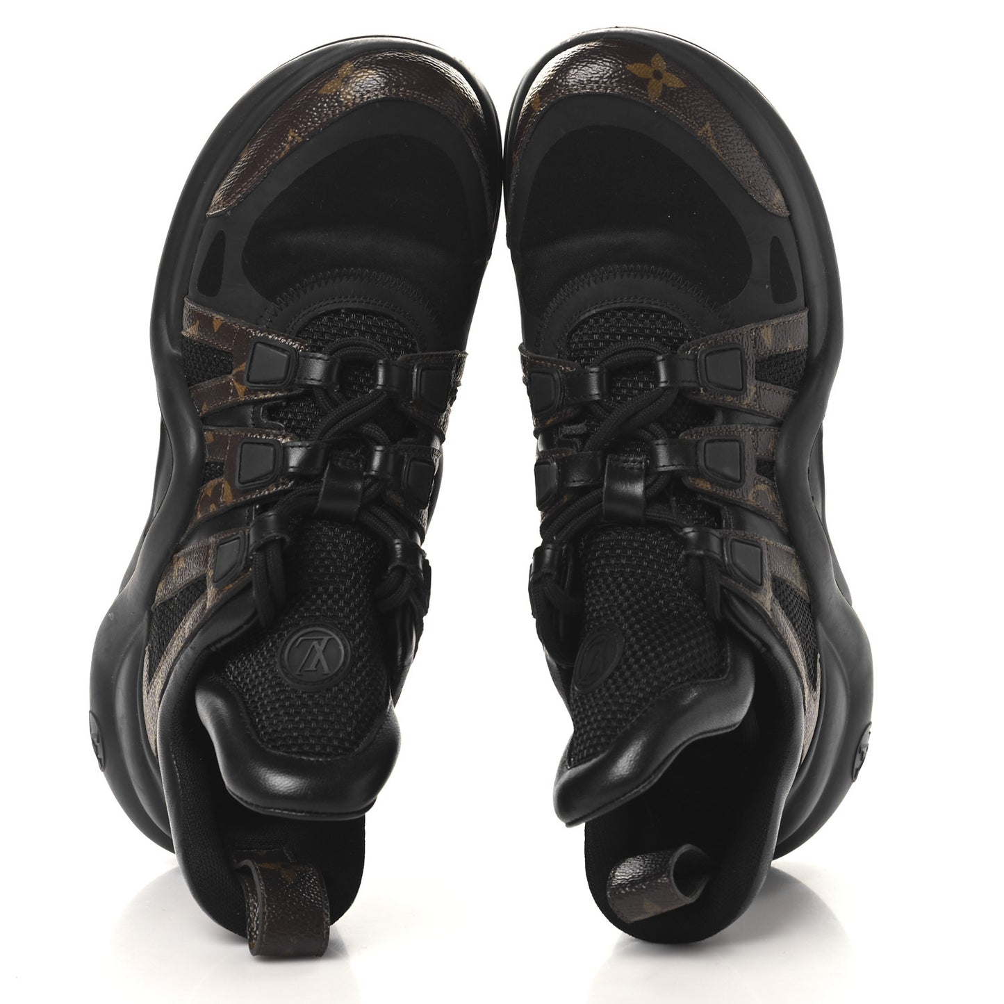 Calfskin Patent Monogram LV Archlight Sneakers 39 Black