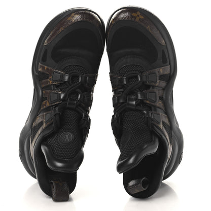 Louis Vuitton Calfskin Patent Monogram LV Archlight Sneakers 39 Black 2 of 10