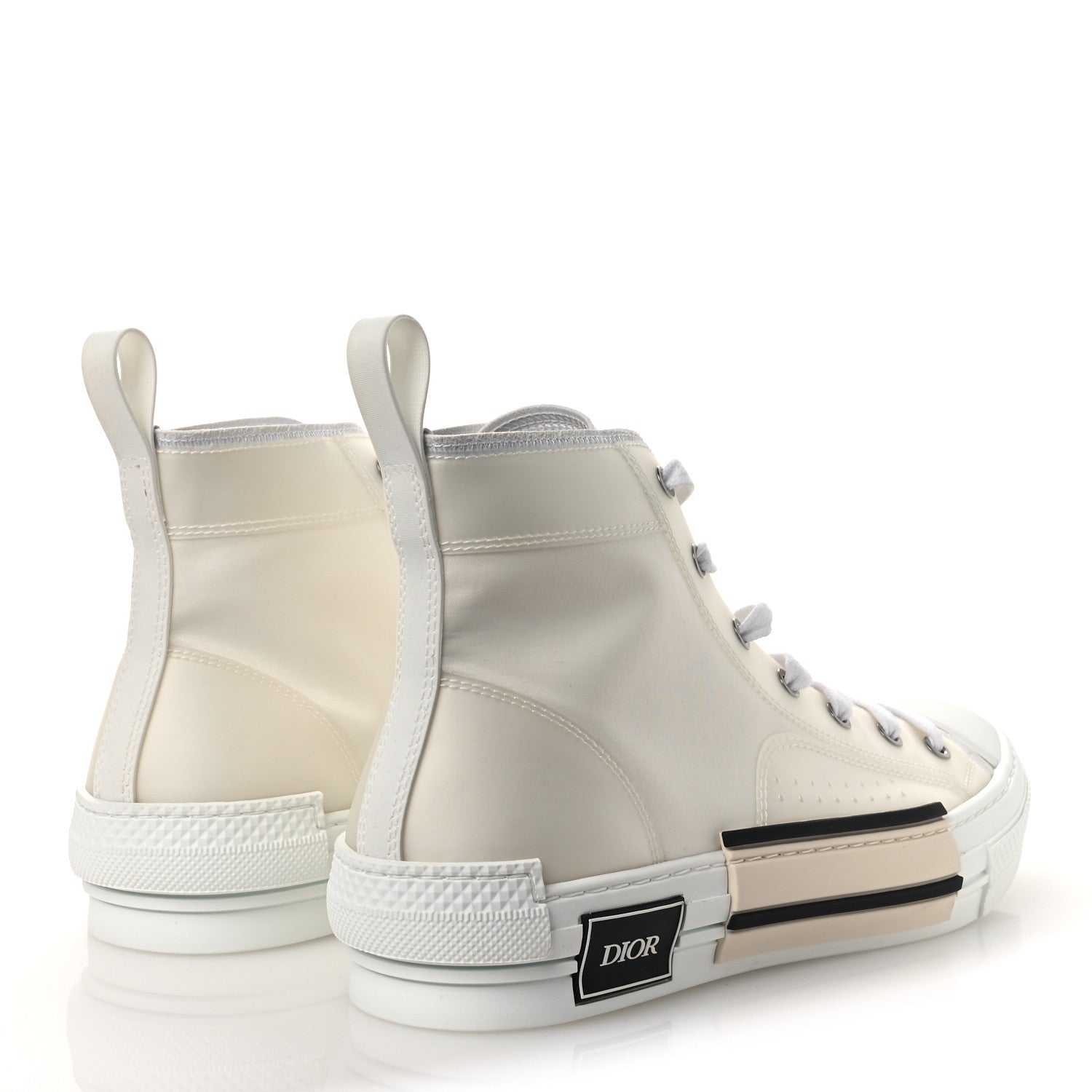 Christian Dior Canvas Mens B23 High Top Sneakers 42.5 White 5 of 11