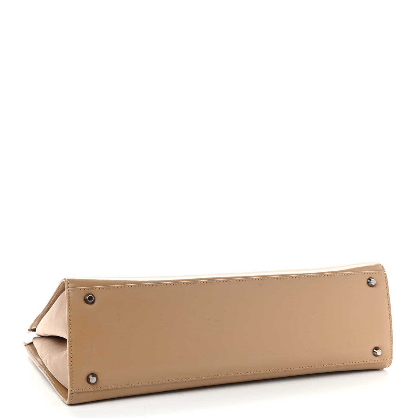 Glazed Calfskin Nylon Lady Dior Tote Beige