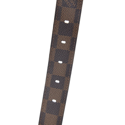 Louis Vuitton Damier Ebene 30mm Ellipse Belt 100 40 4 of 6