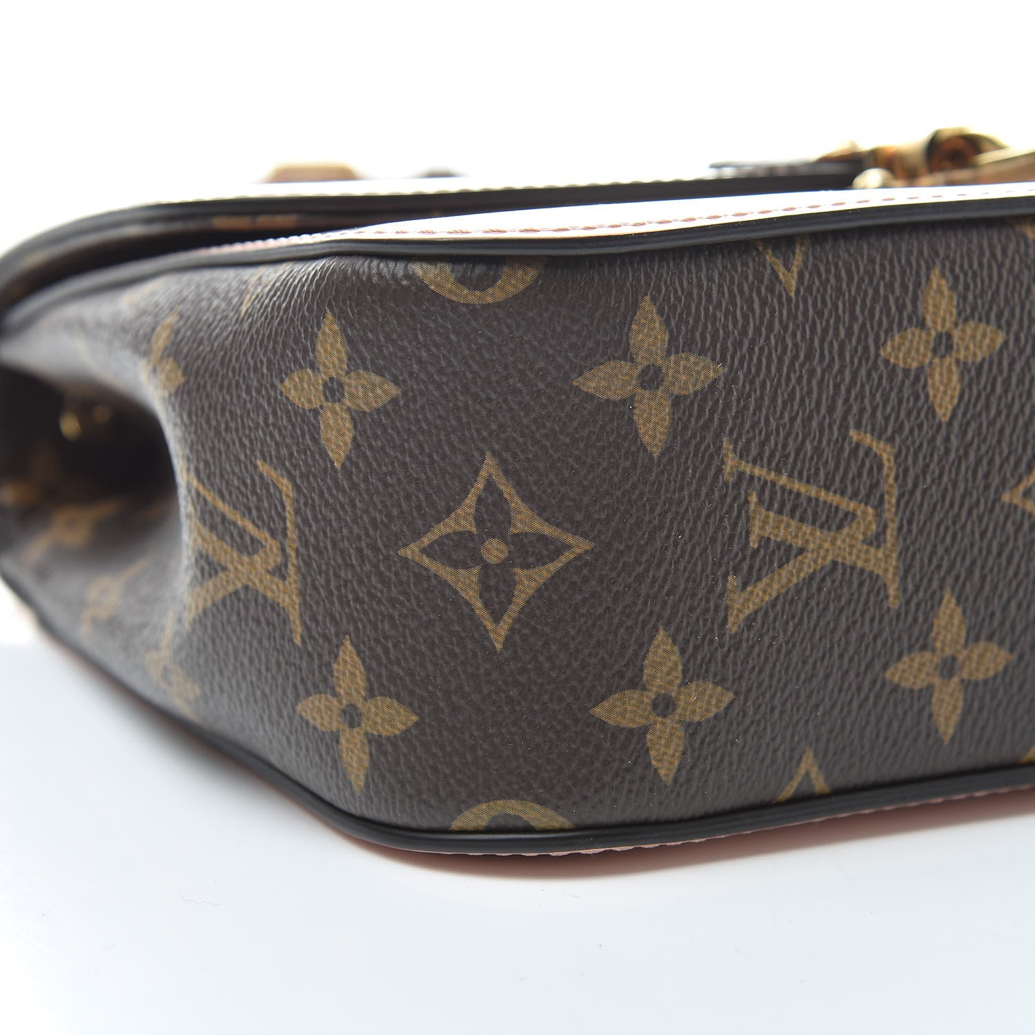 Louis Vuitton Patent Calfskin Monogram Cherrywood BB Rose Ballerine 9 of 12