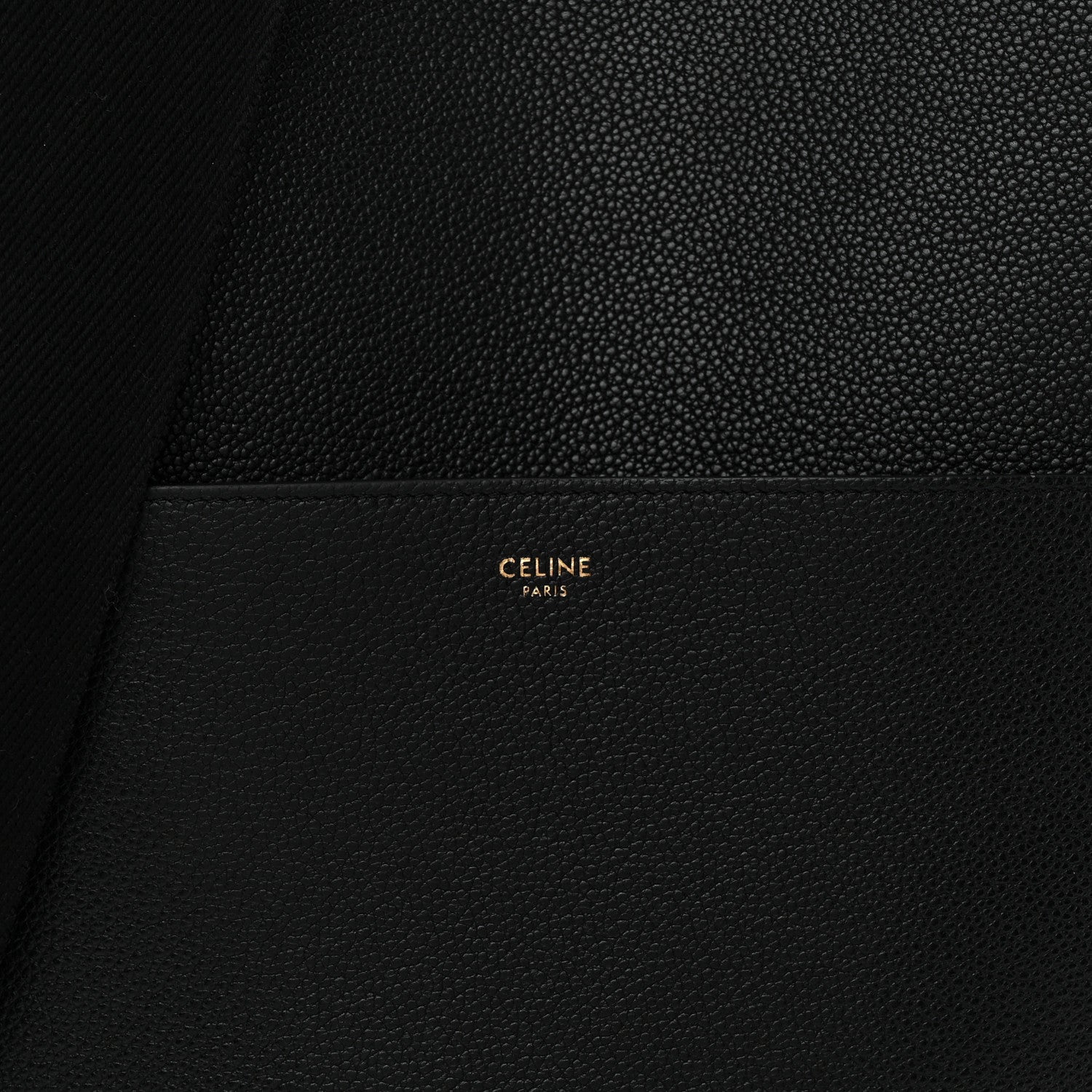 Celine Soft Grained Calfskin Sangle Bucket Bag Black 8 of 11