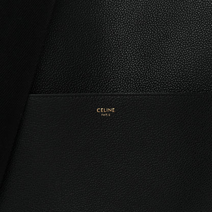 Celine Soft Grained Calfskin Sangle Bucket Bag Black 8 of 11