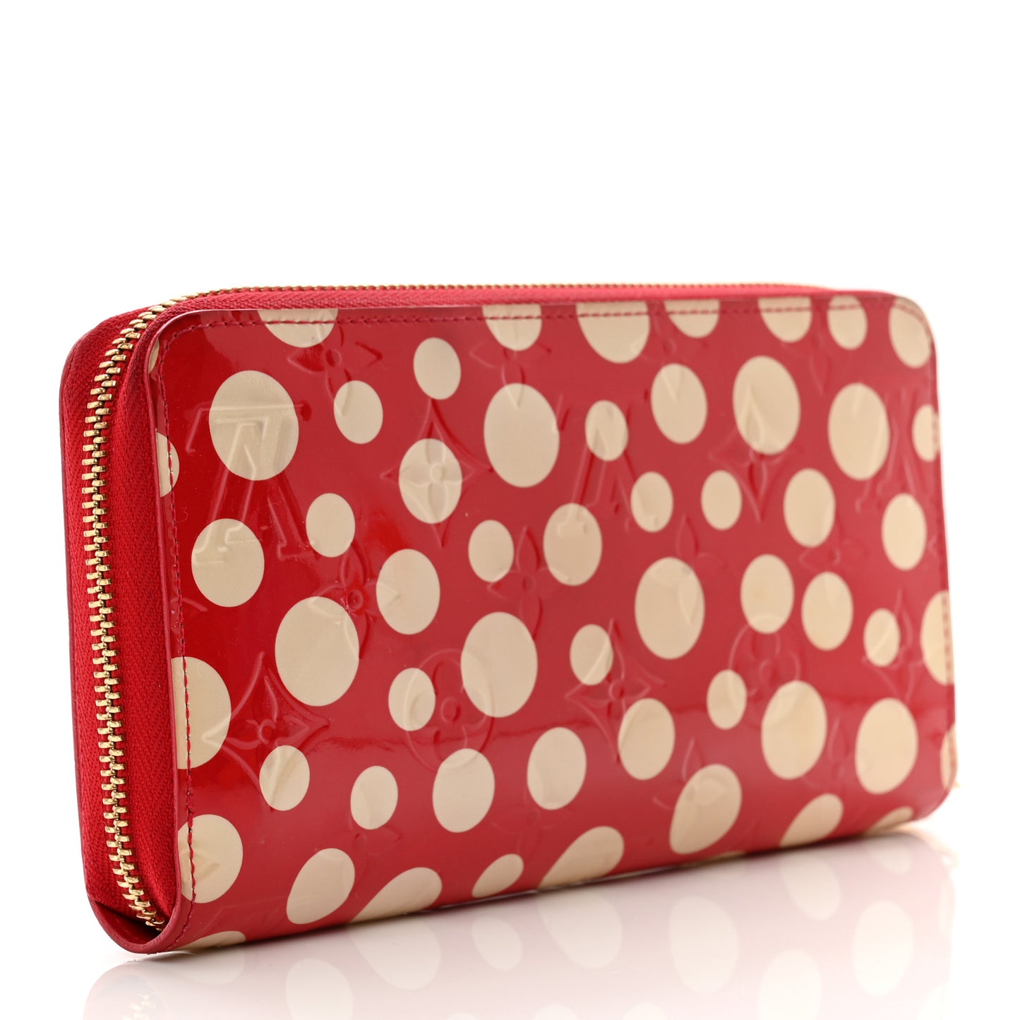 Vernis Kusama Infinity Dots Zippy Wallet Red