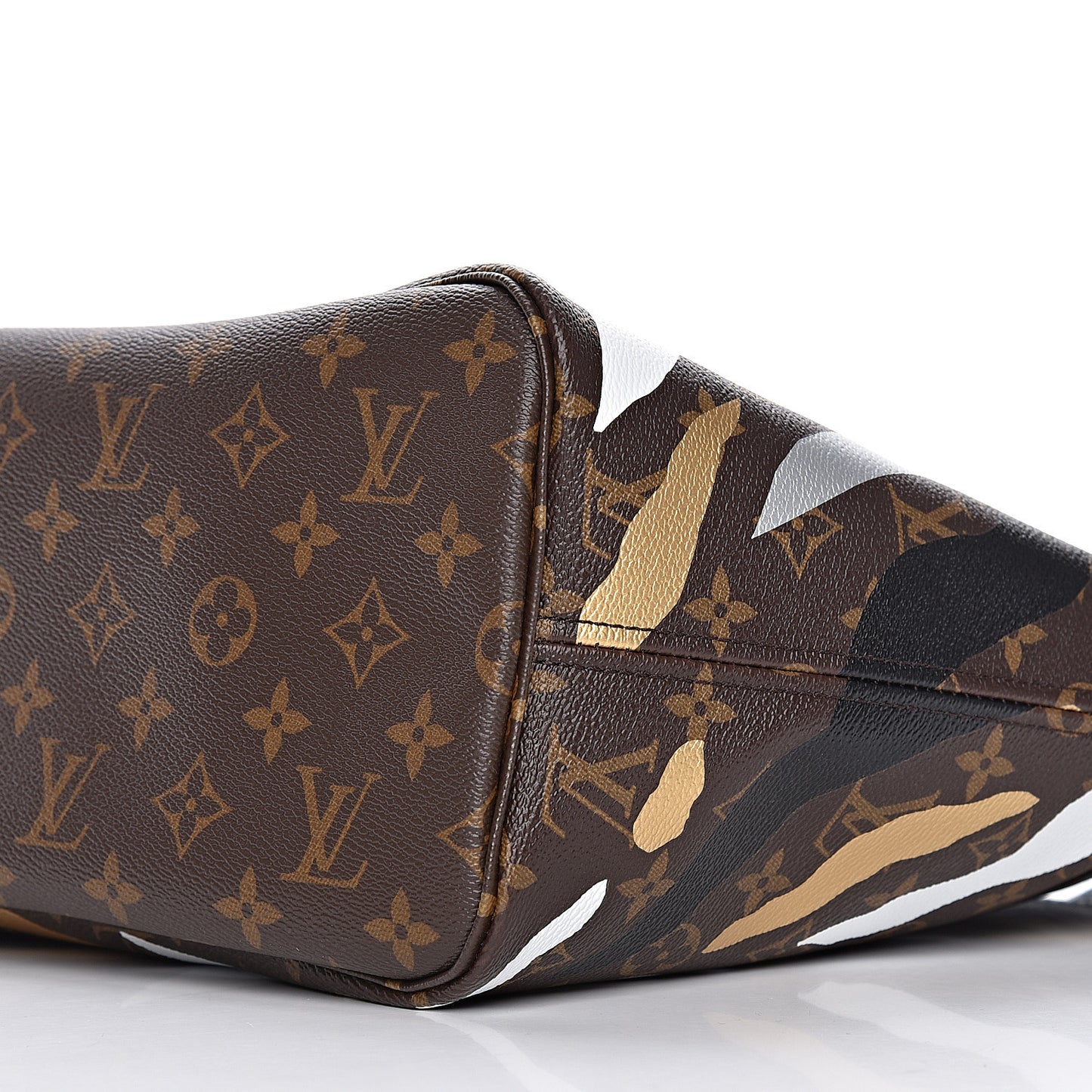 X LOL Monogram Neverfull MM Gold Silver