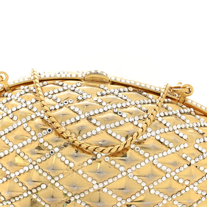 Judith Leiber Crystal Egg Minaudiere Clutch Gold 8 of 15