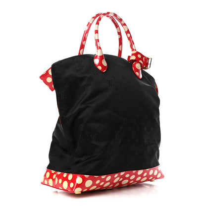 Louis Vuitton Nylon Monogram Kusama Infinity Dots Vertical Lockit Black Red 2 of 4