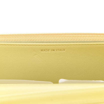 Chanel Caviar Quilted CC Filigree Wallet On Chain WOC Yellow 7 of 11