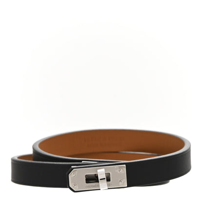 Hermes Box Kelly Double Tour Bracelet T4 Black 1 of 7