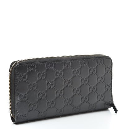 Gucci Guccissima Bow Zip Around Wallet Black 3 of 15