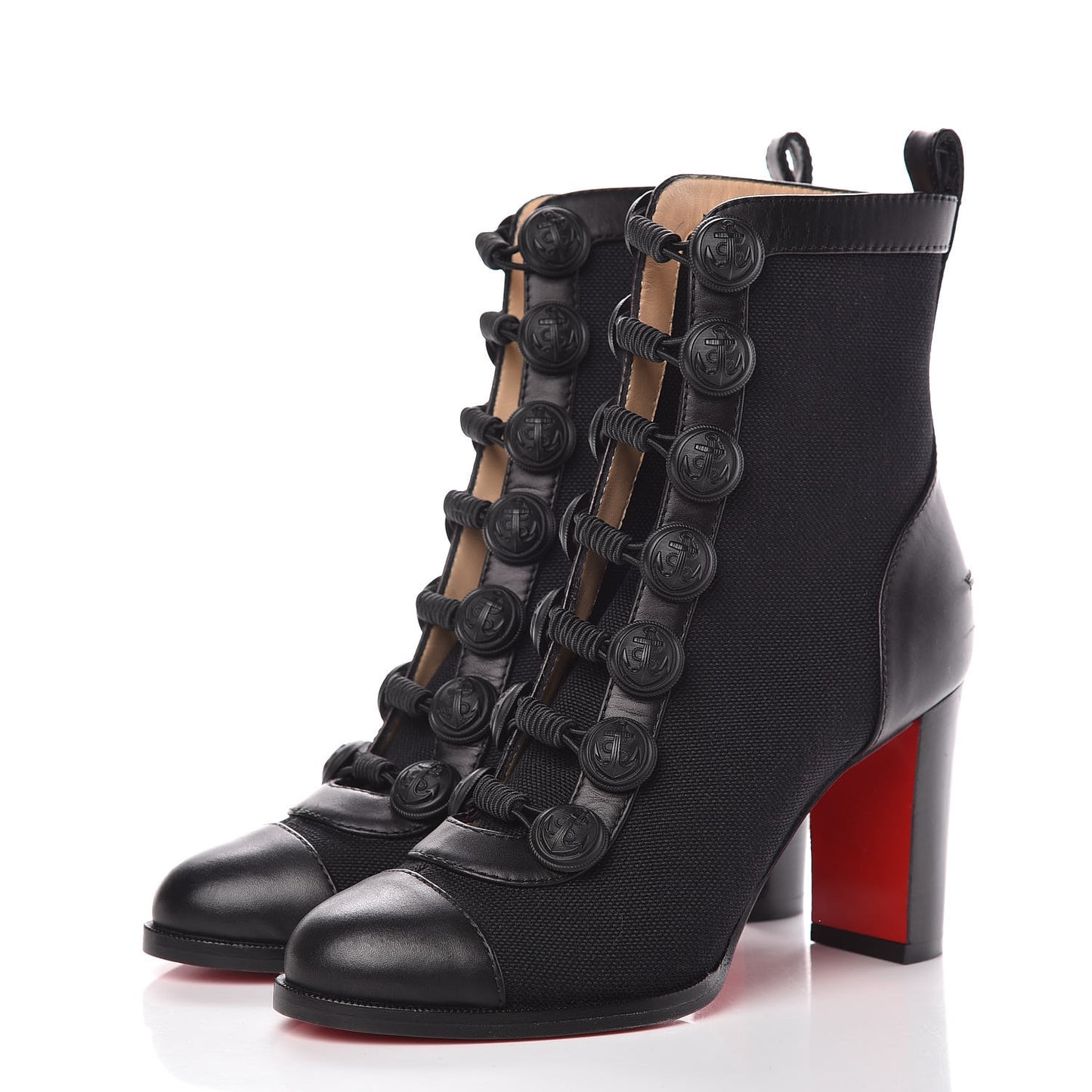 Linen Nappa Who Dances Ankle Boots 35 Black