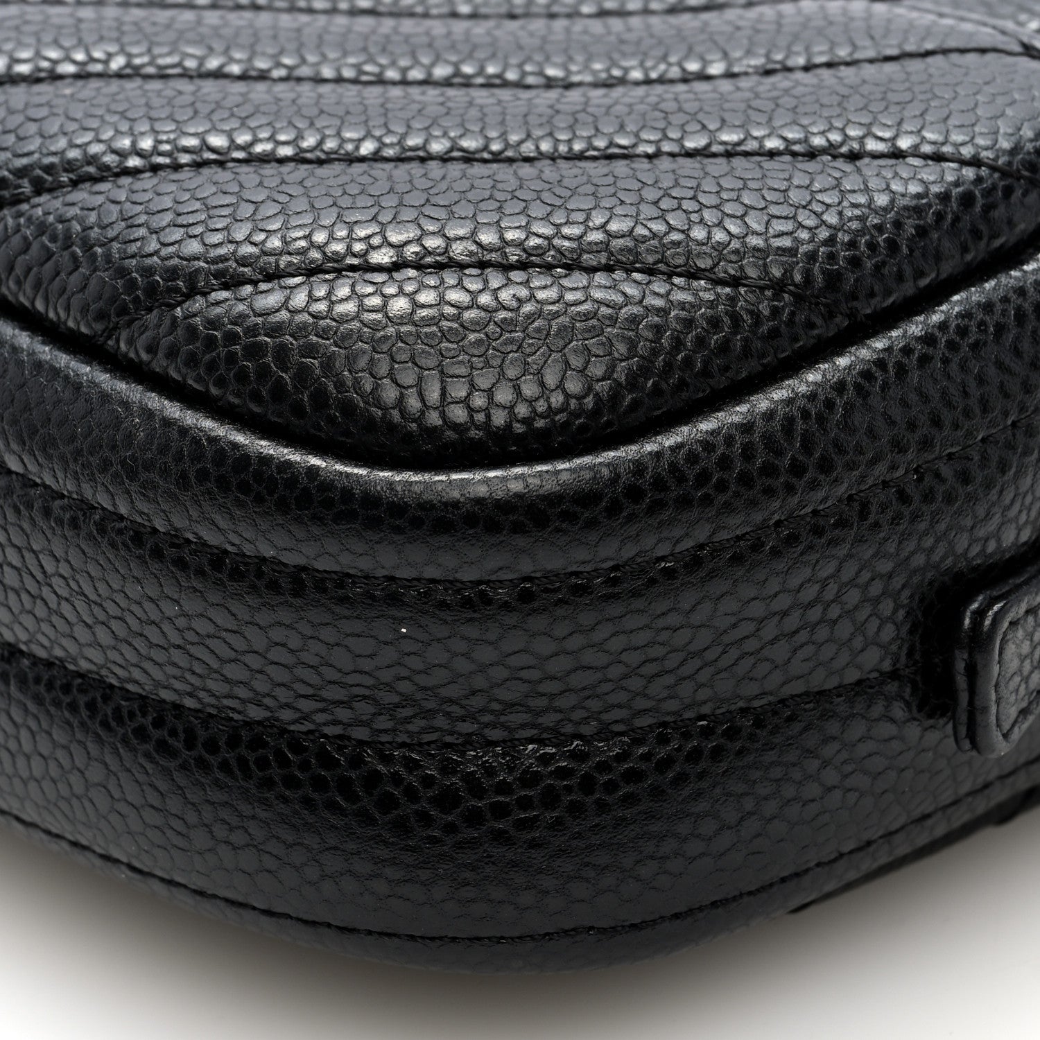 Chanel Caviar Chevron Quilted Camera Case  Black 10 of 10
