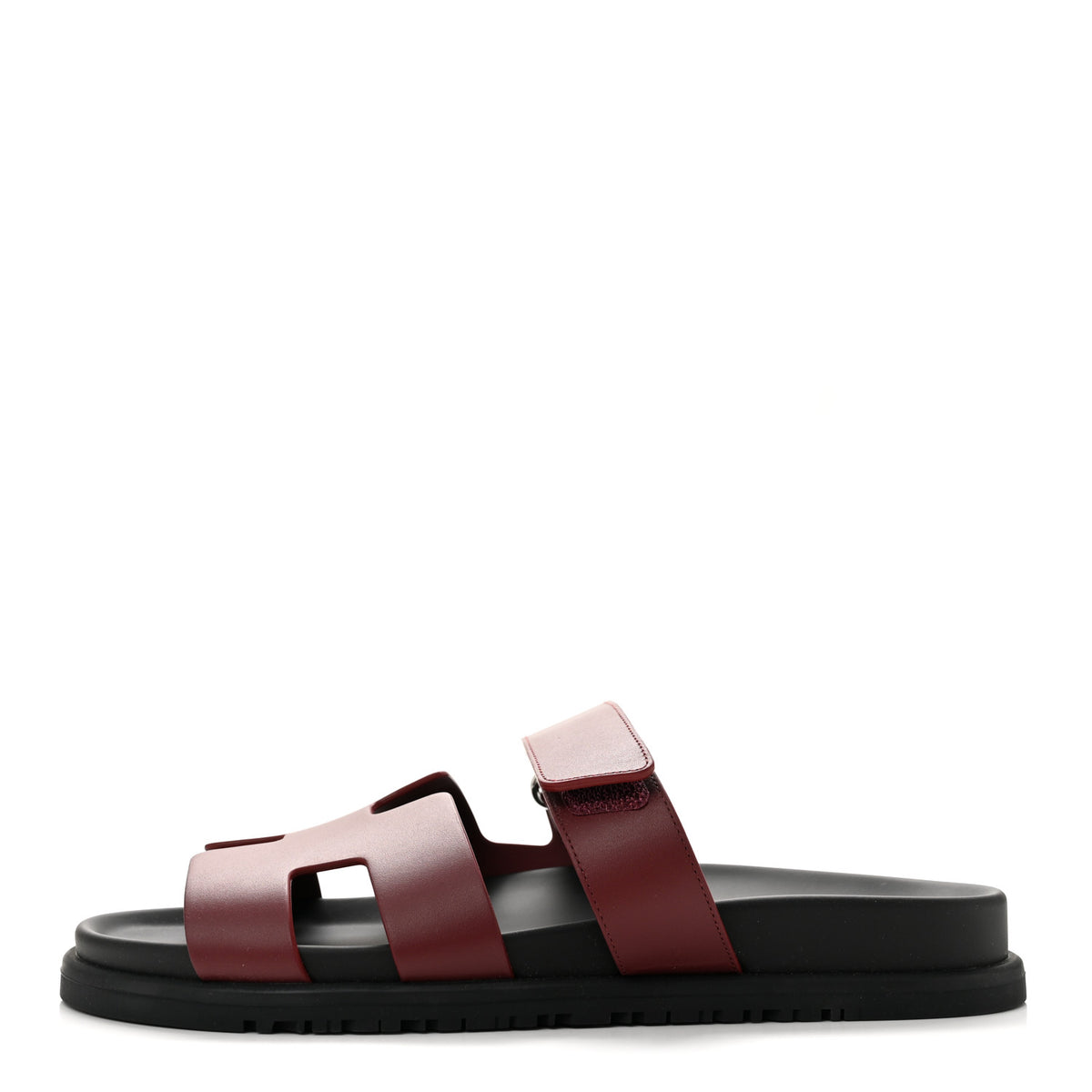 Hermes Calfskin Womens Chypre Sandals 39.5 Rouge H 1 of 10