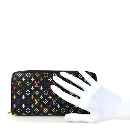 Louis Vuitton Monogram Multicolor Zippy Wallet Black Grenade 2 of 11