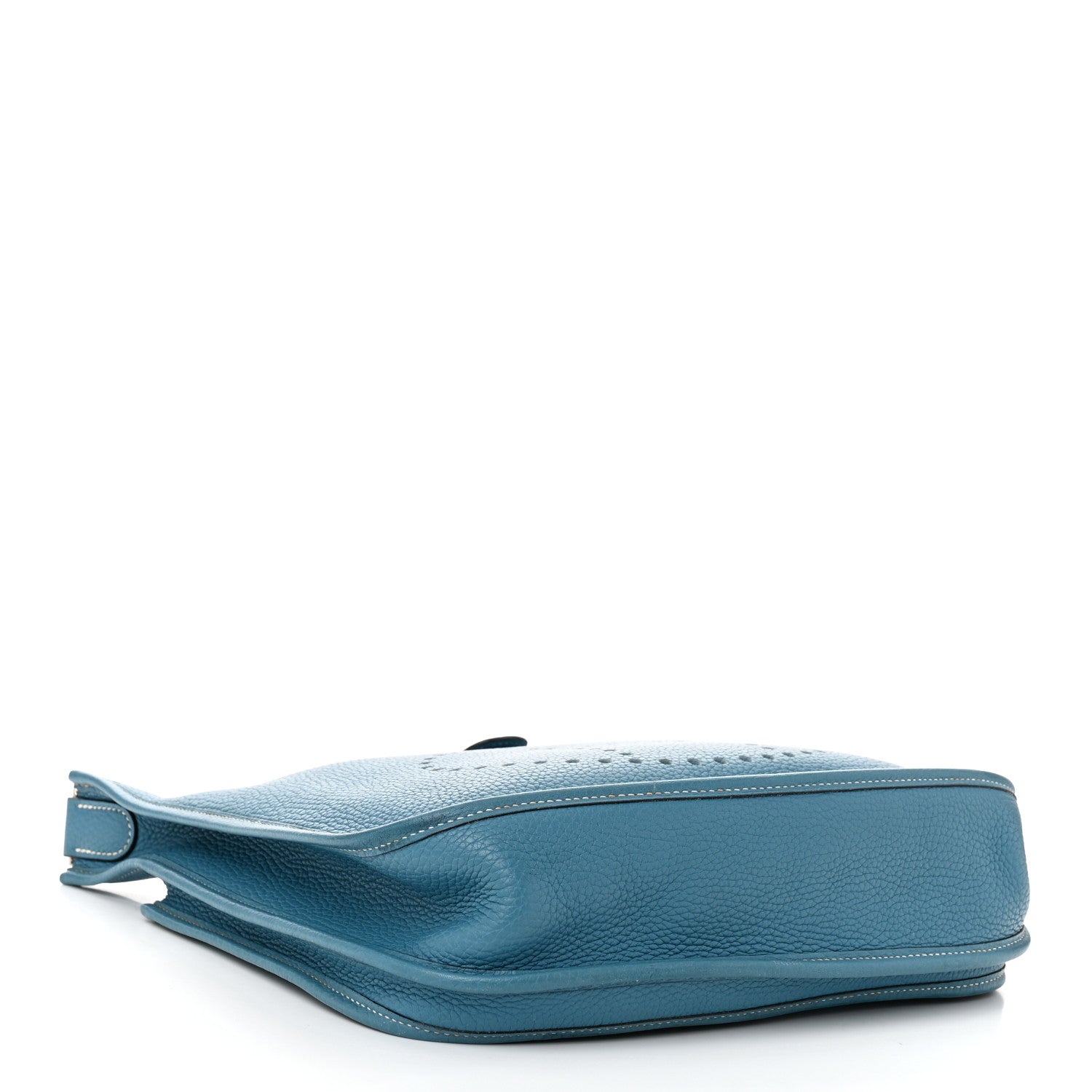 Hermes Taurillon Clemence Evelyne II PM Blue Jean 4 of 11
