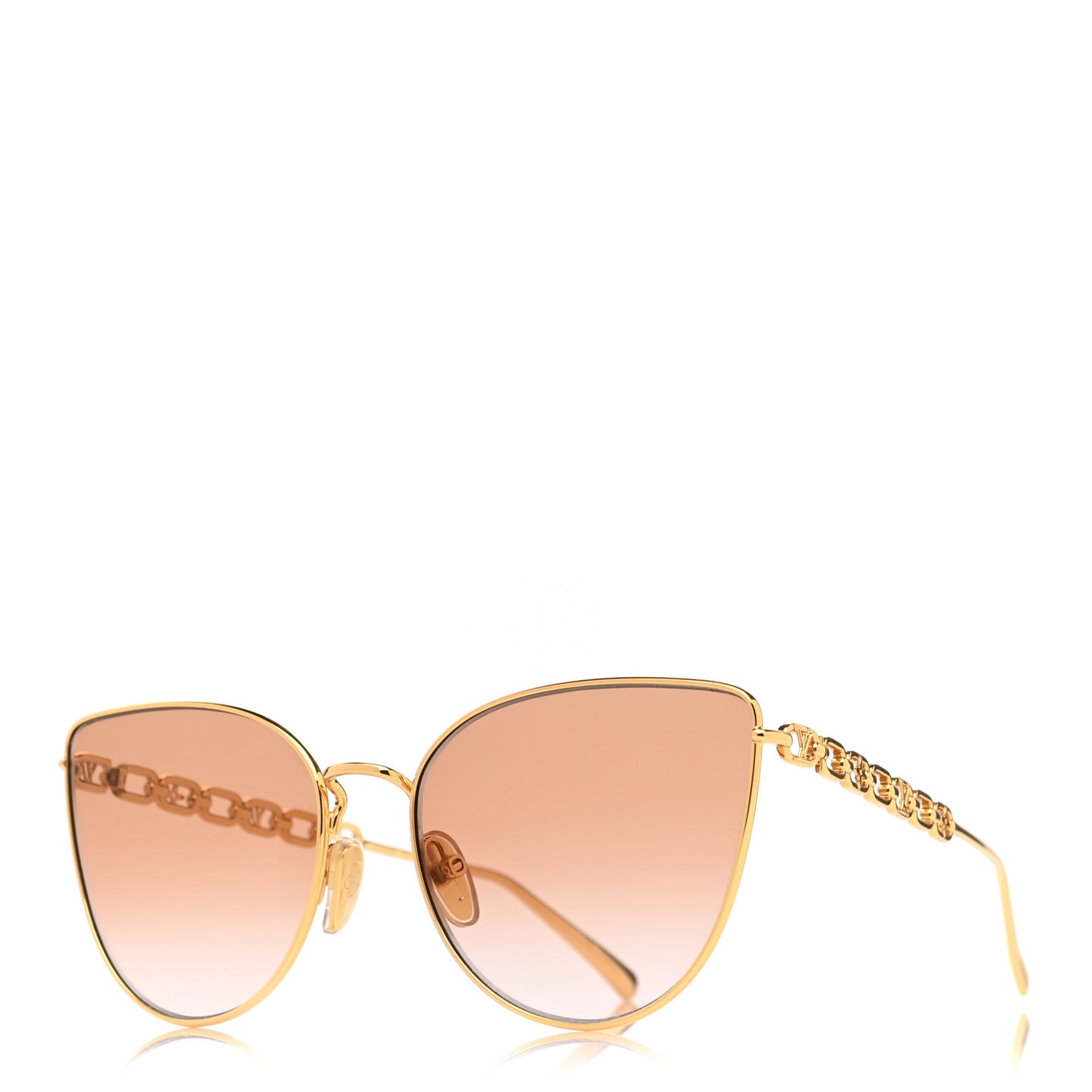 Metal My LV Chain Cat Eye Sunglasses Z1522W Gold
