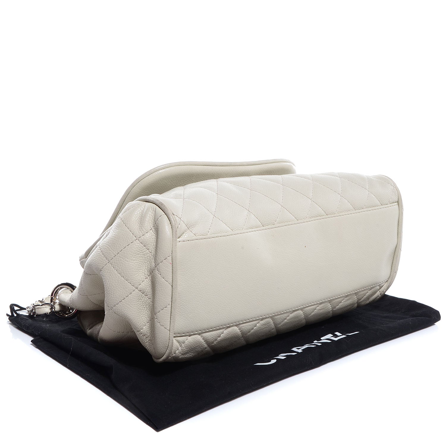 Chanel Caviar Quilted Timeless Accordion Flap White 4 of 7