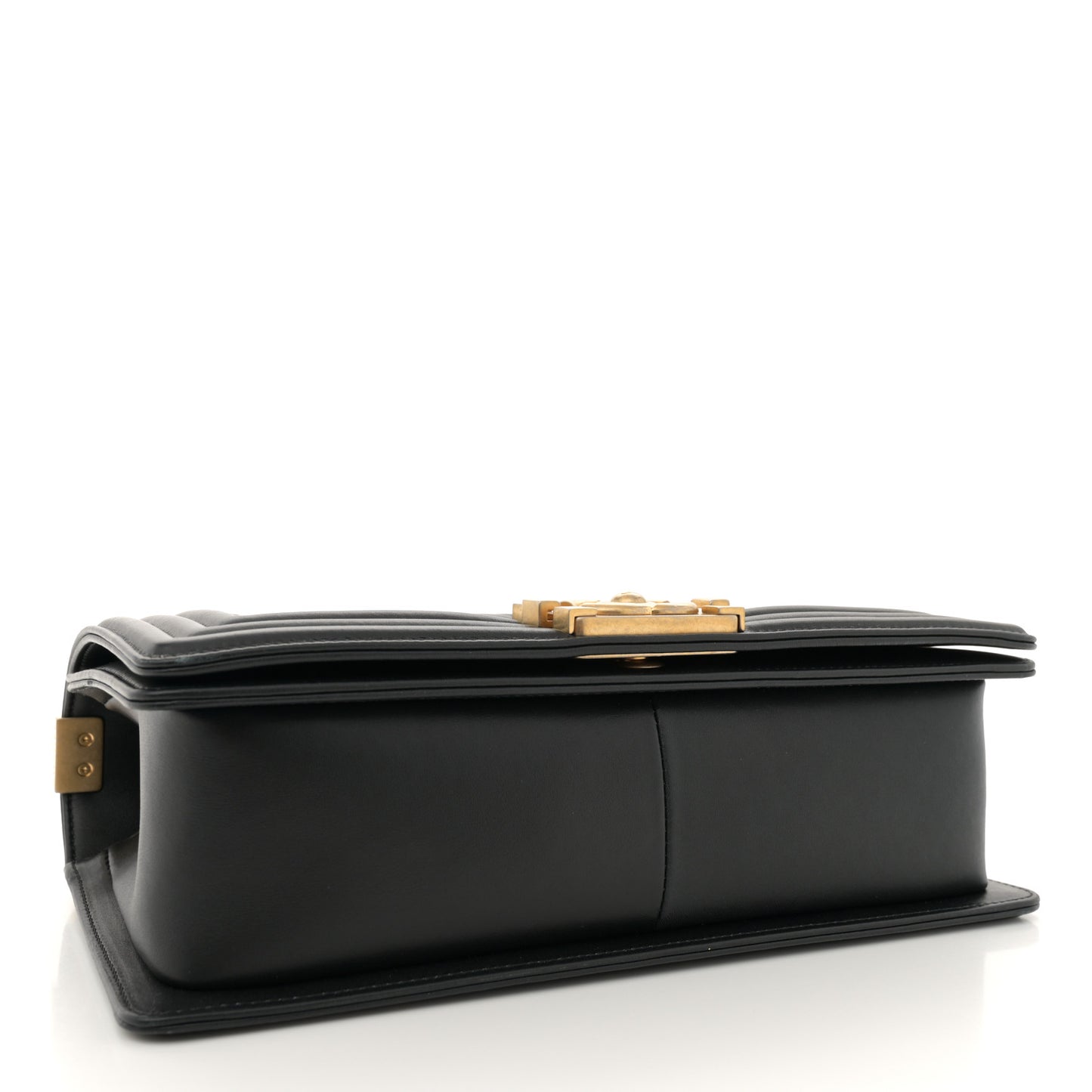 Calfskin Quilted Medium Boy Flap Black