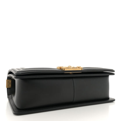 Chanel Calfskin Quilted Medium Boy Flap Black 4 of 13