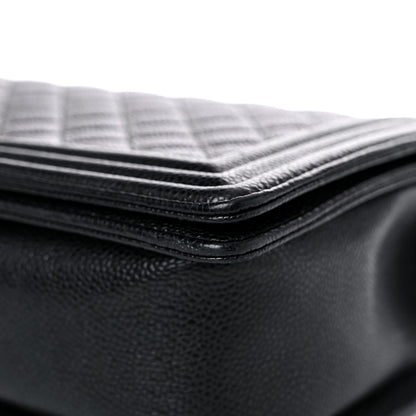 Chanel Caviar Quilted New Medium Boy Flap Black 9 of 12