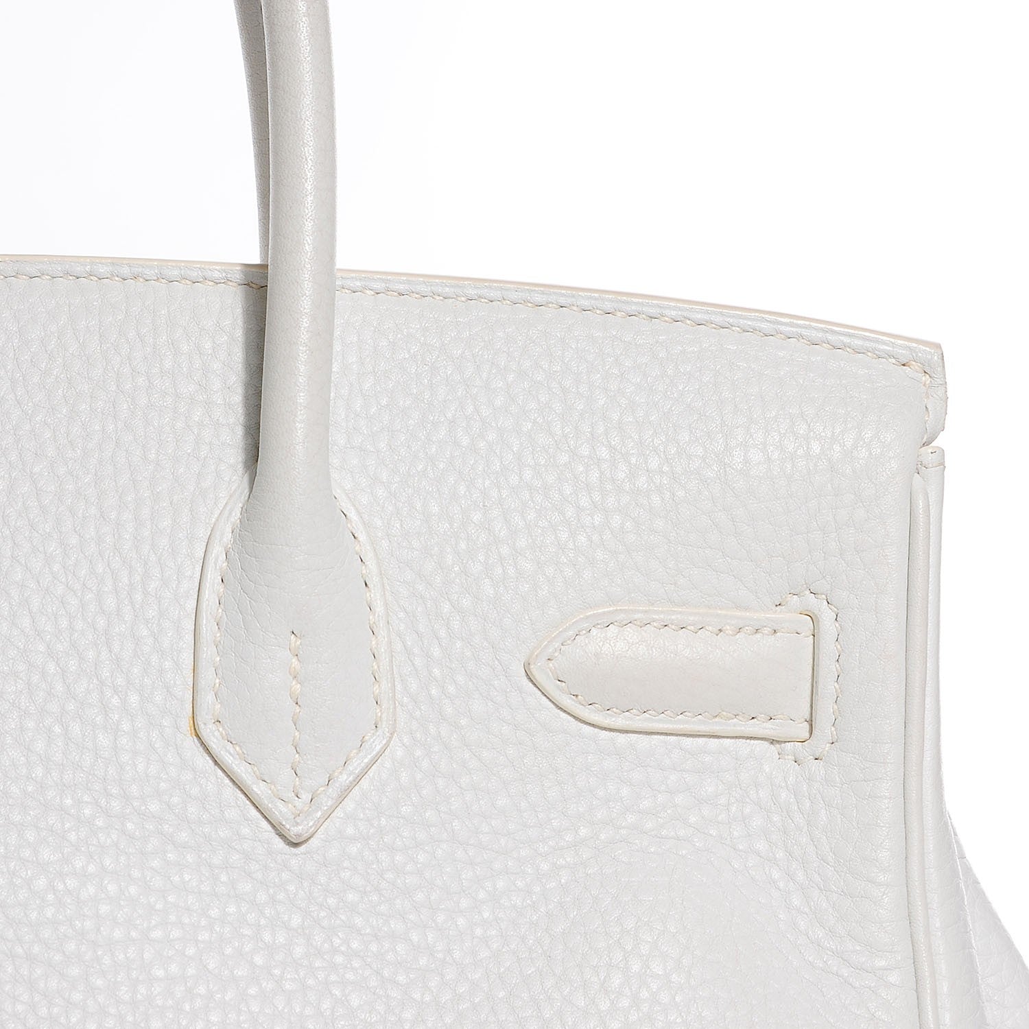 Hermes Taurillon Clemence Birkin 30 White 10 of 28
