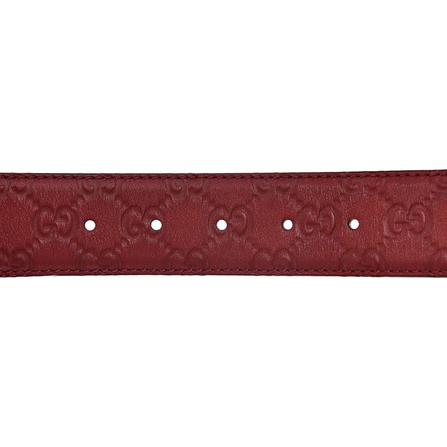 Guccissima Interlocking G 40mm Belt 90 36 Red
