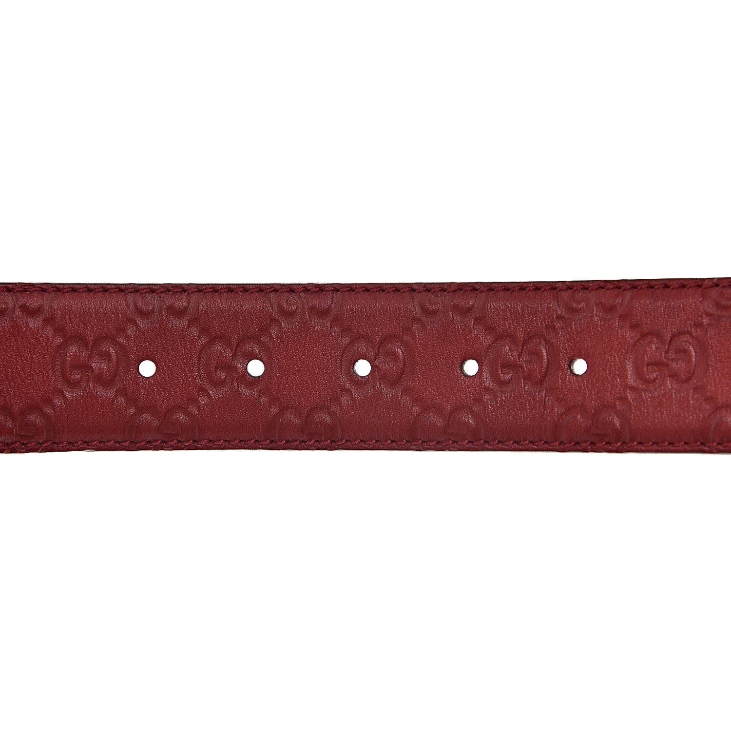 Gucci Guccissima Interlocking G 40mm Belt 90 36 Red 5 of 6