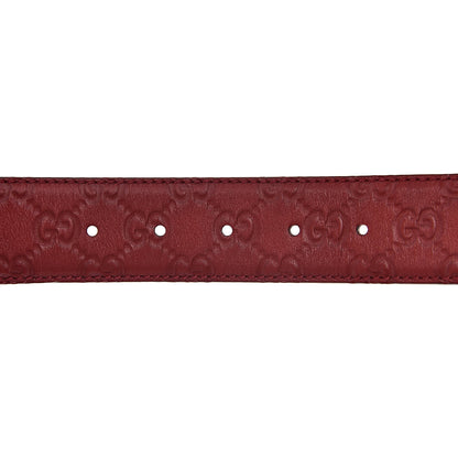 Gucci Guccissima Interlocking G 40mm Belt 90 36 Red 5 of 6