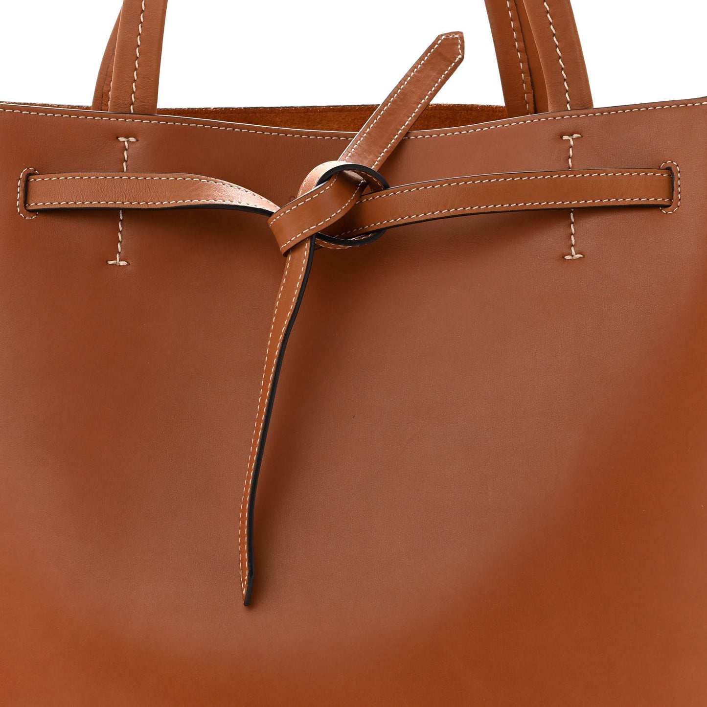 Smooth Calfskin Medium Belt Cabas Phantom Brown