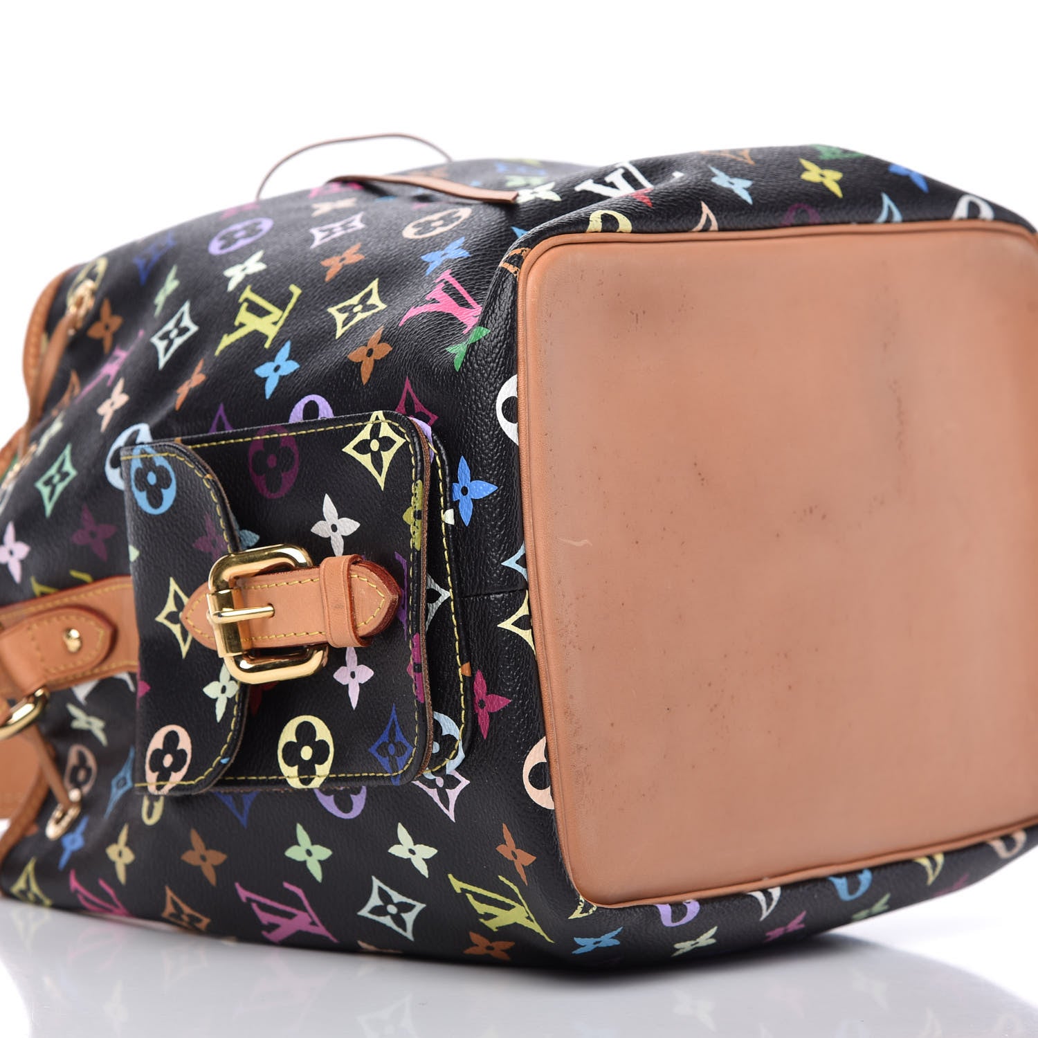 Louis Vuitton Monogram Multicolor Petit Noe Black 6 of 10
