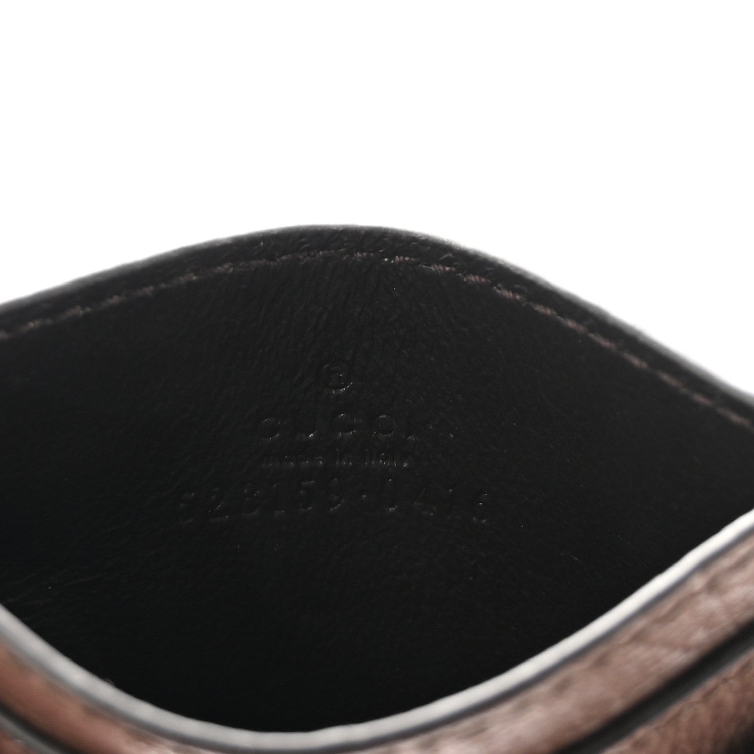 Gucci GG Supreme Monogram Textured Dollar Calfskin Ophidia Card
