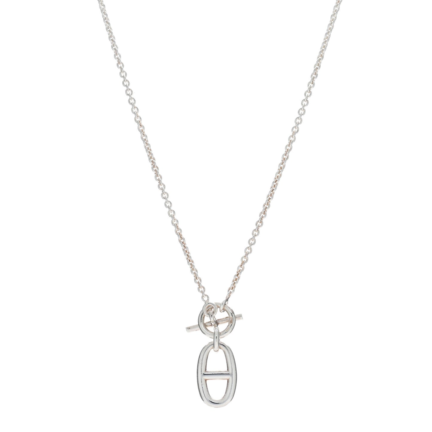 Sterling Silver Amulette Chaine d'Ancre Necklace