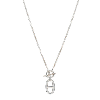 Hermes Sterling Silver Amulette Chaine d'Ancre Necklace 1 of 4