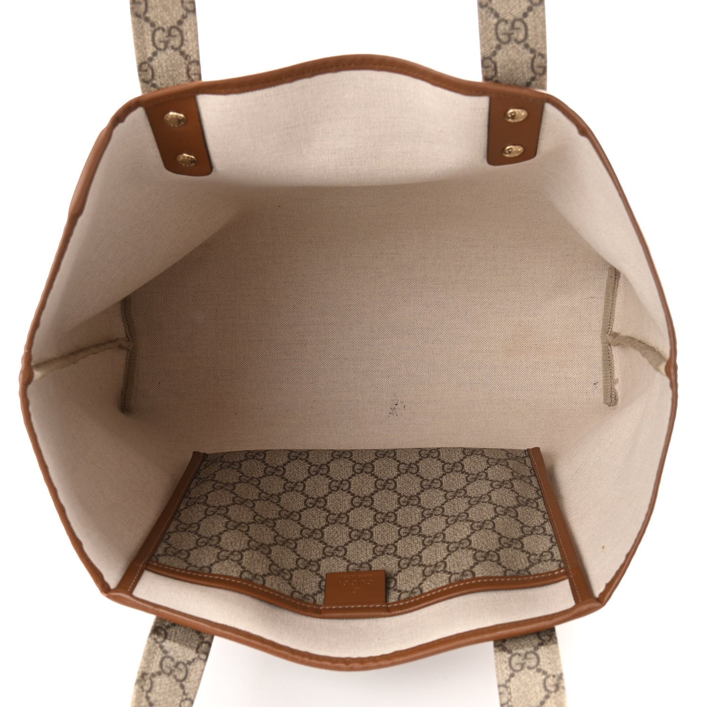 GG Plus Monogram Medium Signature Web Loop Tote Brown