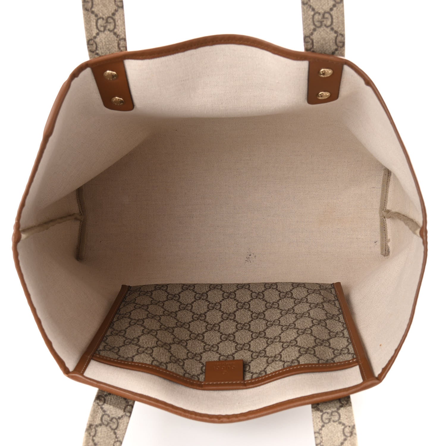 Gucci GG Plus Monogram Medium Signature Web Loop Tote Brown 5 of 11