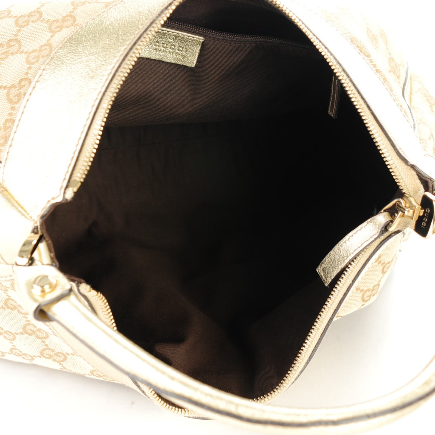 Monogram Large D Gold Hobo Gold