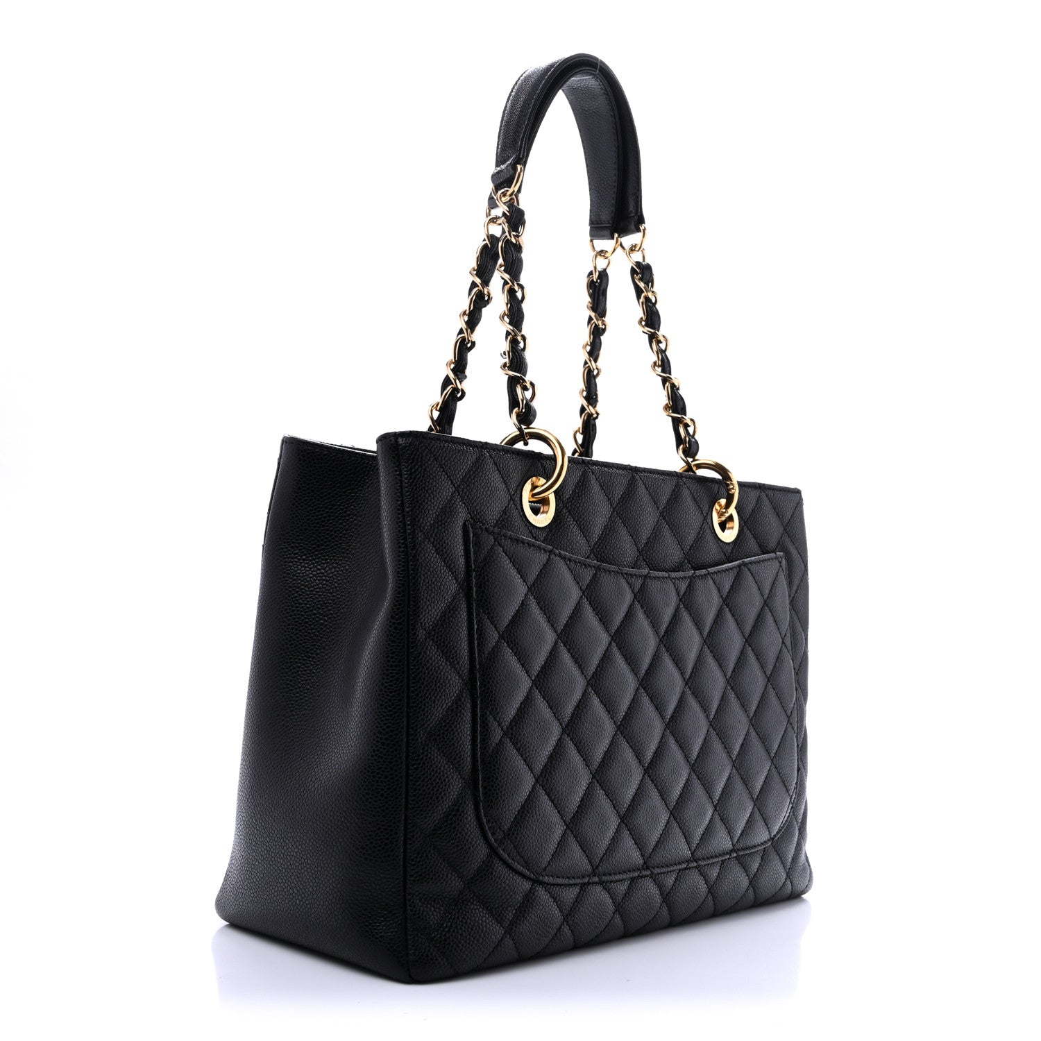 Chanel Caviar Quilted Grand Shopping Tote GST Black 3 of 13