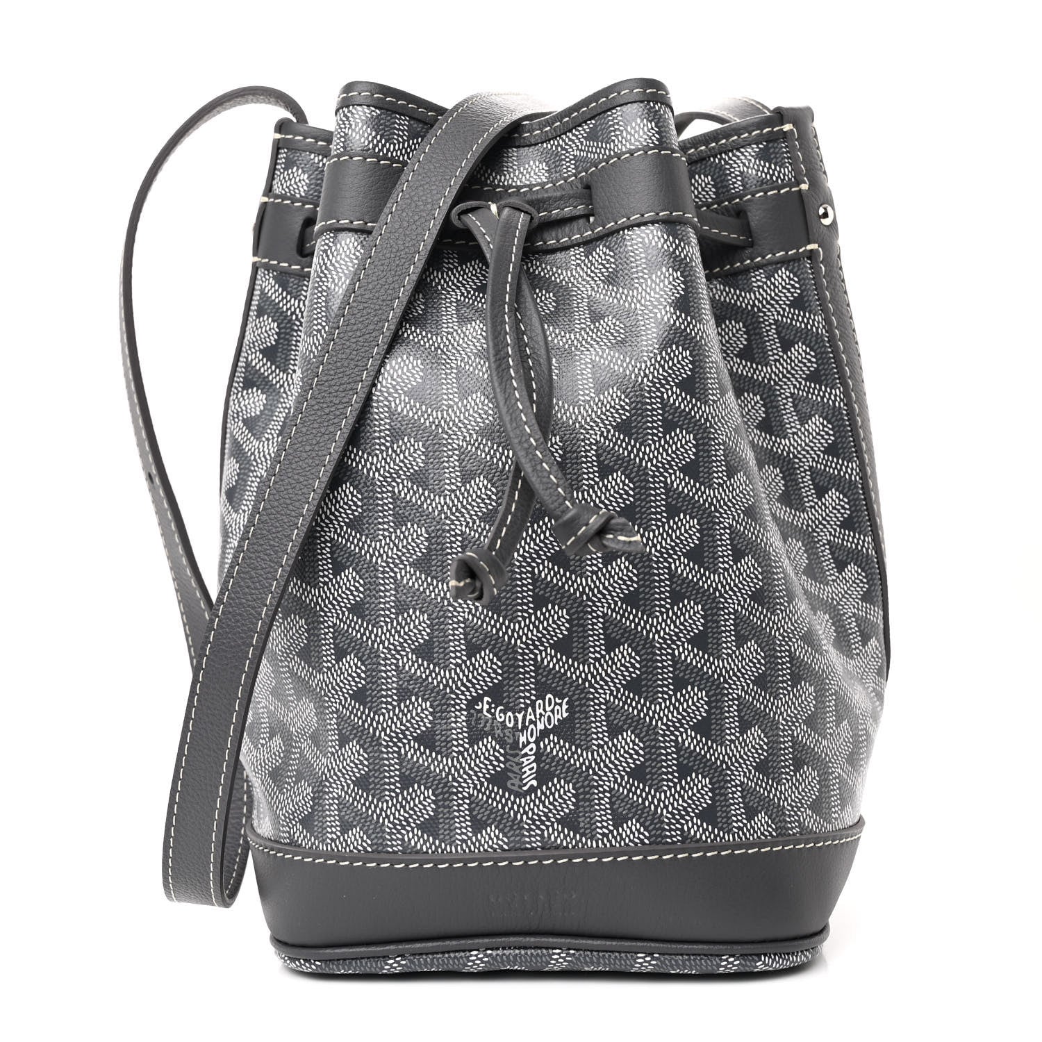 Goyard Goyardine Petit Flot Bucket Bag PM Grey 1 of 9