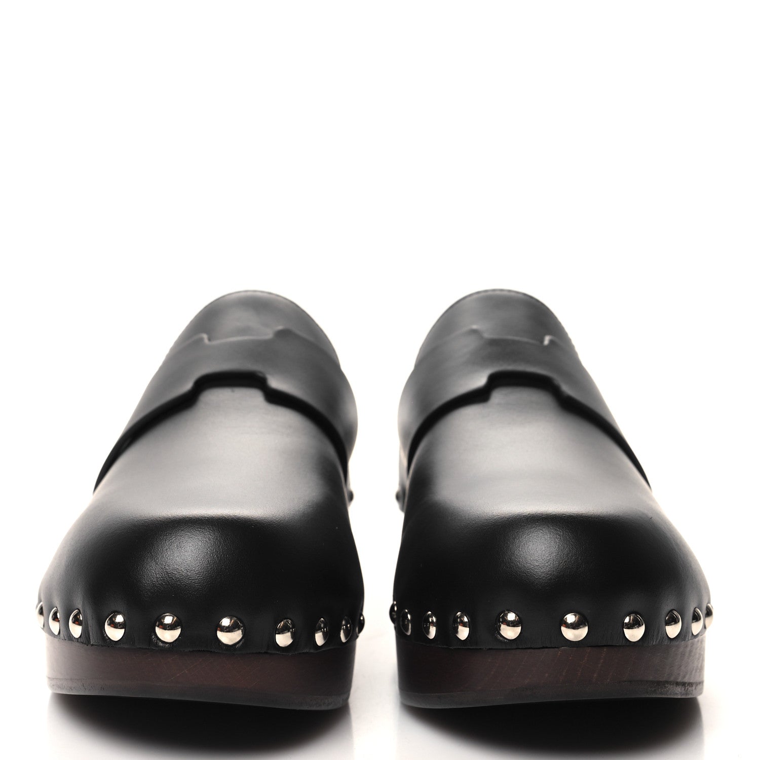 Hermes Calfskin Calya Mules 36 Black 2 of 8