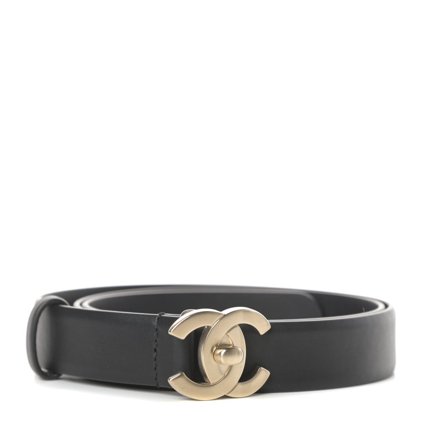 Calfskin CC Turn Lock Belt 90 36 Black